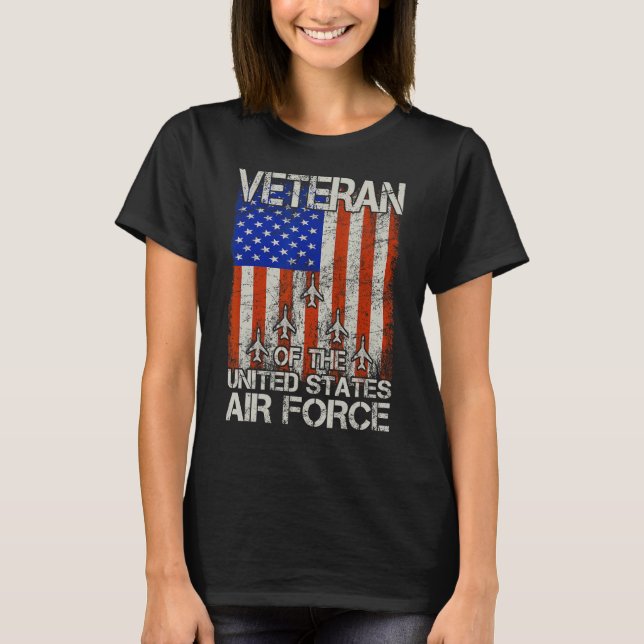 Camiseta Veterano de la Fuerza Aérea de los Estados Unidos  (Anverso)