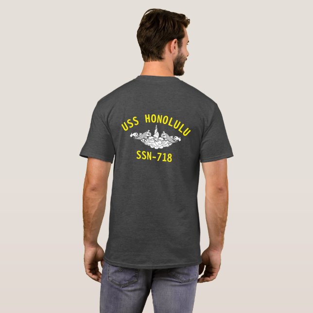 Camiseta Veterano de la Marina Honolulu (Reverso completo)