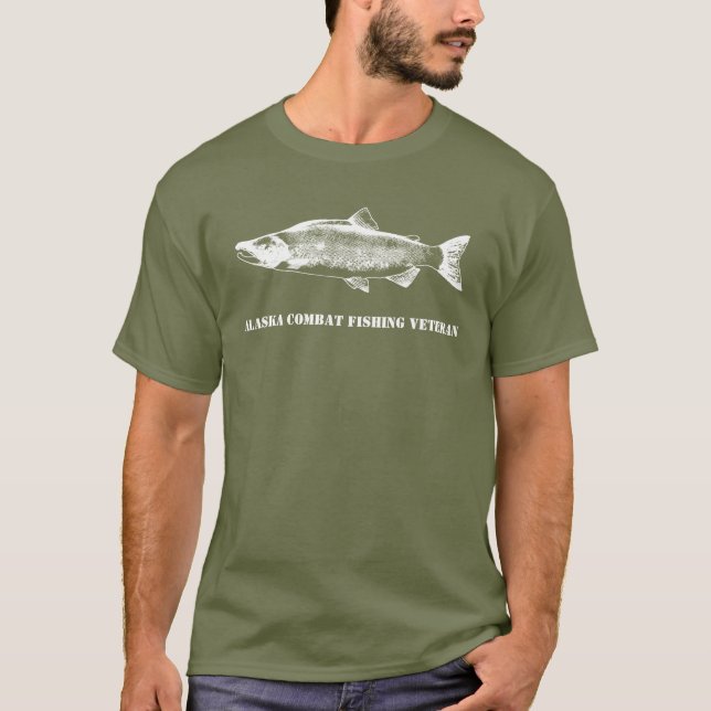Camiseta Veterano de la Pesca de Combate de Alaska (Anverso)