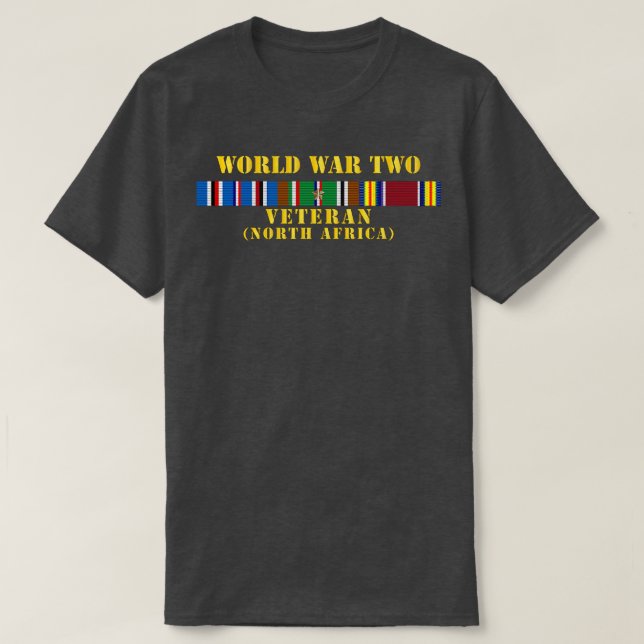 Camiseta Veterano de la Segunda Guerra Mundial con FA NORTH (Diseño del anverso)