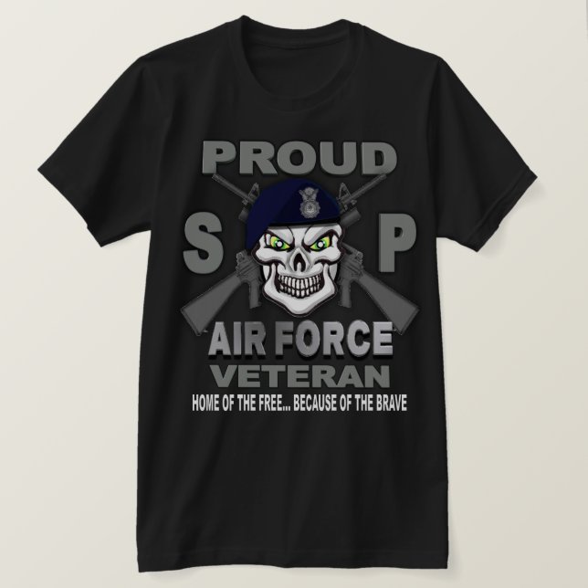 Camiseta Veterano de las Fuerzas de Seguridad Aérea (Anverso del diseño)