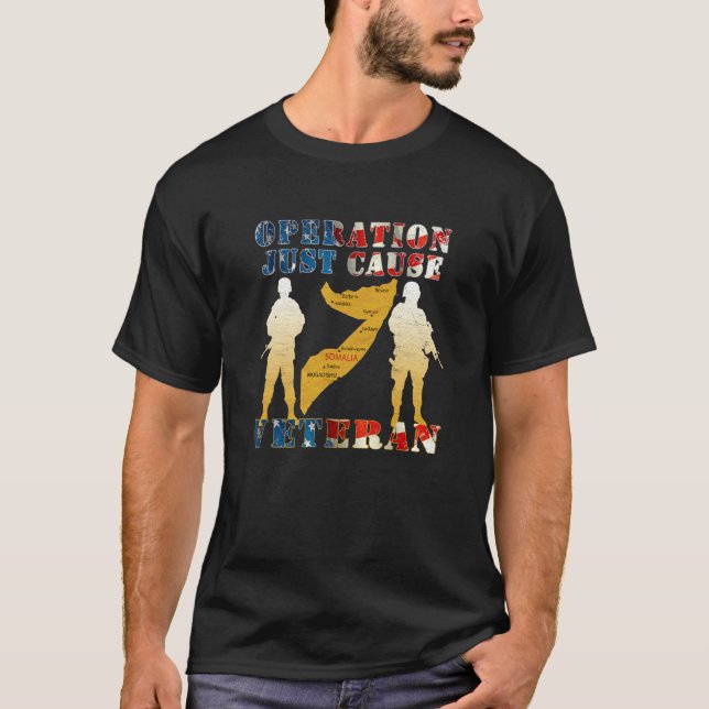 Camiseta Veterano de Operación Restaurar Esperanza Somalia  (Anverso)