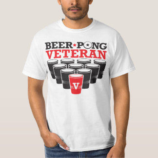 Camiseta Veterano de Pong de la cerveza