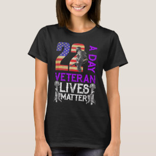 Camiseta Veterano de sensibilización sobre el suicidio 22 d