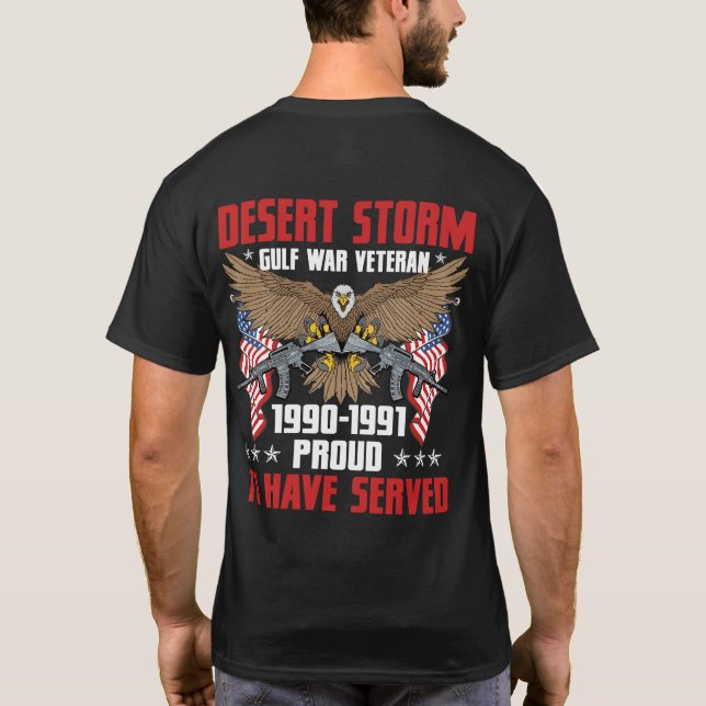 Camiseta Veterano de tormenta del desierto (Reverso)