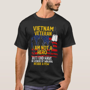 Camiseta Veterano de Vietnam No Soy Héroe Del Memorial De V