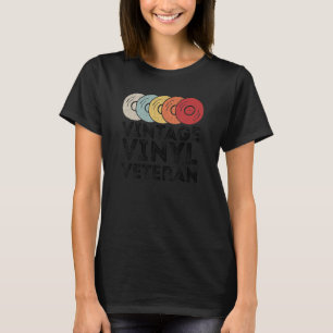 Camiseta Veterano de vinilo de vintage Vinyl LP Record Vint