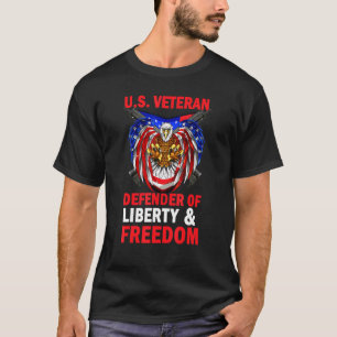 Camiseta Veterano Defensor De La Libertad Y Libertad De Est