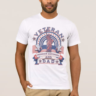Camiseta Veterano defensor de la libertad y papá - Orgullo