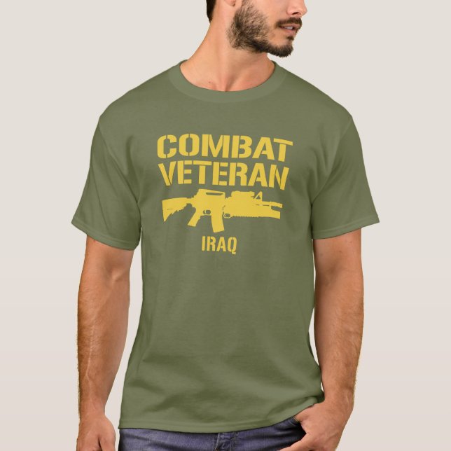 Camiseta Veterano del combate de IRAQ (Anverso)