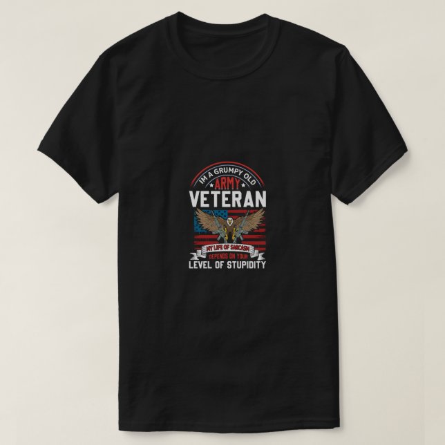 Camiseta veterano del ejército (Diseño del anverso)