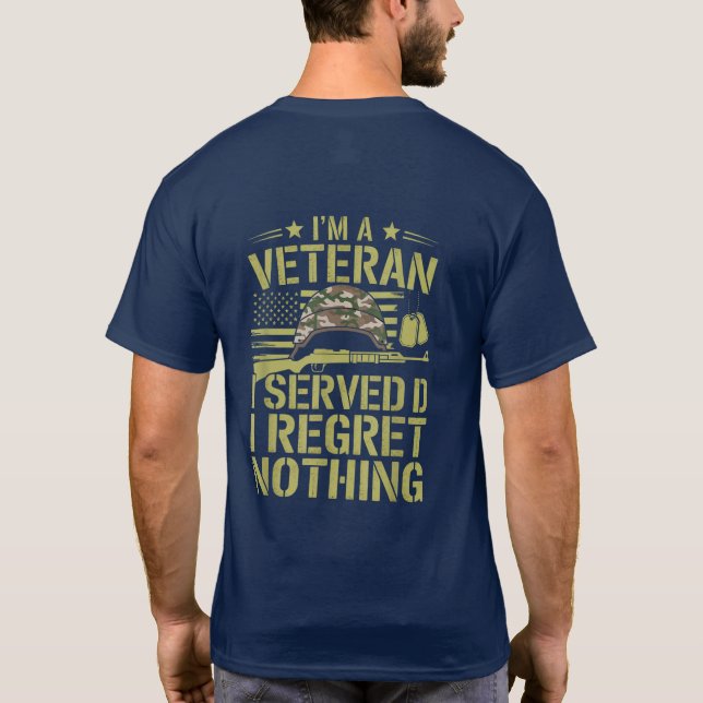 Camiseta Veterano del Ejército de los Estados Unidos al que (Reverso)