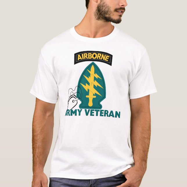 Camiseta Veterano del Ejército - Fuerzas Especiales (Anverso)