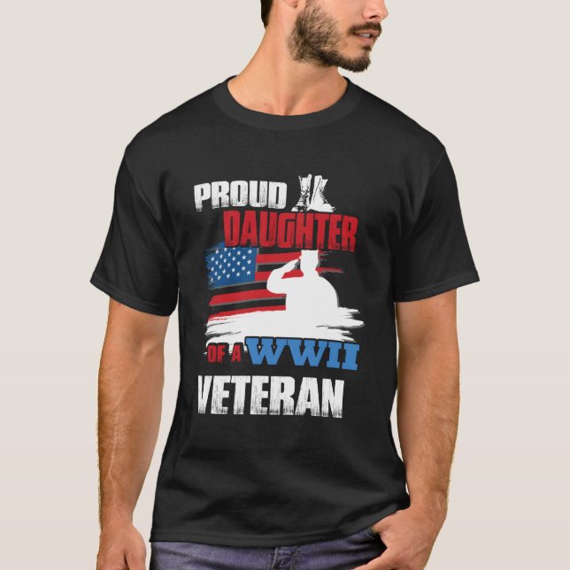 Camiseta Veterano Día De La Segunda Guerra Mundial Orgullos (Anverso)