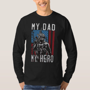 Camiseta Veterano Día del Soldado del Orgullo de Mi Padre H