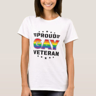 Camiseta Veterano Día del Veterano Mes del Orgullo Gay