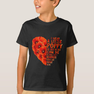 Camiseta Veterano Día Para Que No Olvidemos A La Flor De Ad