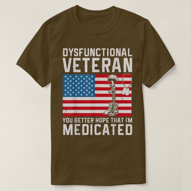 Camiseta Veterano disfuncional  (Diseño del anverso)