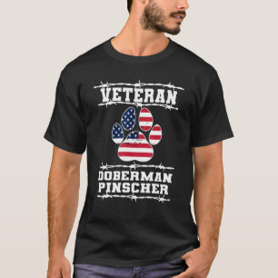 Camiseta Veterano Doberman Pinscher jubilado