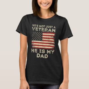 Camiseta Veterano es mi DAD American bandera Veterans Day
