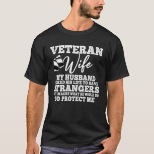 Camiseta Veterano  Esposa de veterano Día de los veteranos 