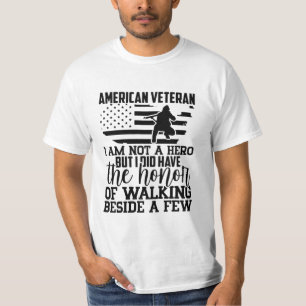 CAMISETA VETERANO ESTADOUNIDENSE NO SOY UN HÉROE PERO LO T