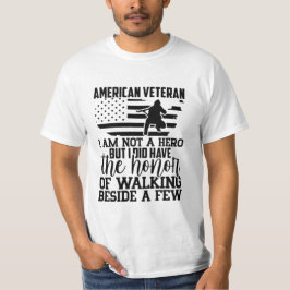 CAMISETA VETERANO ESTADOUNIDENSE NO SOY UN HÉROE PERO LO TE