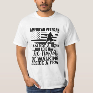 CAMISETA VETERANO ESTADOUNIDENSE NO SOY UN HÉROE PERO LO TE