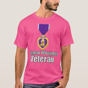 Camiseta Veterano herido en combate al corazón púrpura