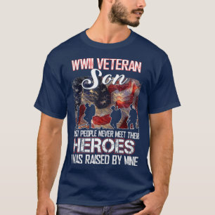 Camiseta Veterano hijo de la Segunda Guerra Mundial, la may