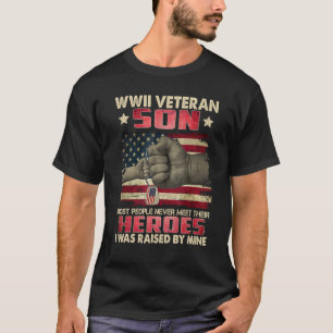 Camiseta Veterano hijo de la Segunda Guerra Mundial, la may