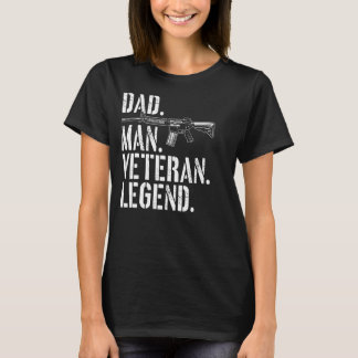 Camiseta Veterano hombre de padre veterano de derechos de a
