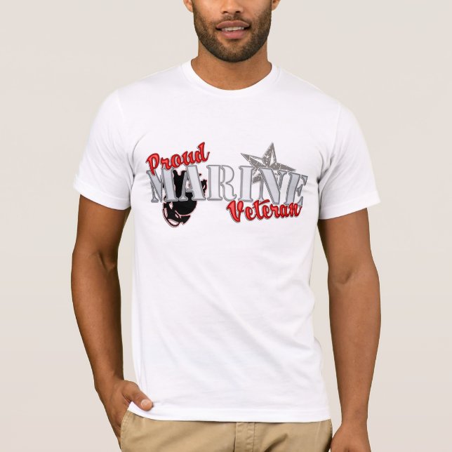 Camiseta Veterano marino orgulloso (Anverso)