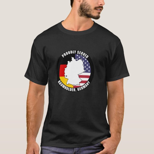 Camiseta Veterano militar alemán con orgullo sirvió a Baumh (Anverso)