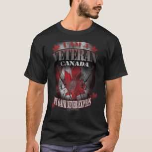 Camiseta Veterano militar canadiense: Mi juramento