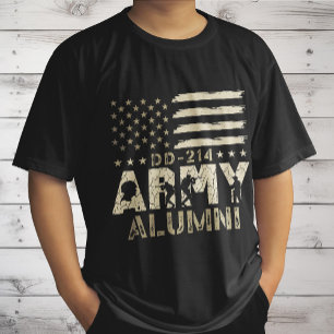 Camiseta Veterano militar de bandera de EE.UU. de exalumnos