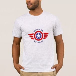 Camiseta Veterano militar de los camisas masculinas