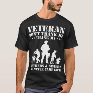 Camiseta Veterano no me des las gracias, dáselas a hermanos