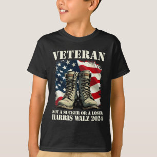 Camiseta Veterano No Un Sucker O Un Loser Harris Wheimer 20