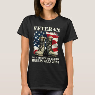 Camiseta Veterano No Un Sucker O Un Loser Harris Wheimer 20