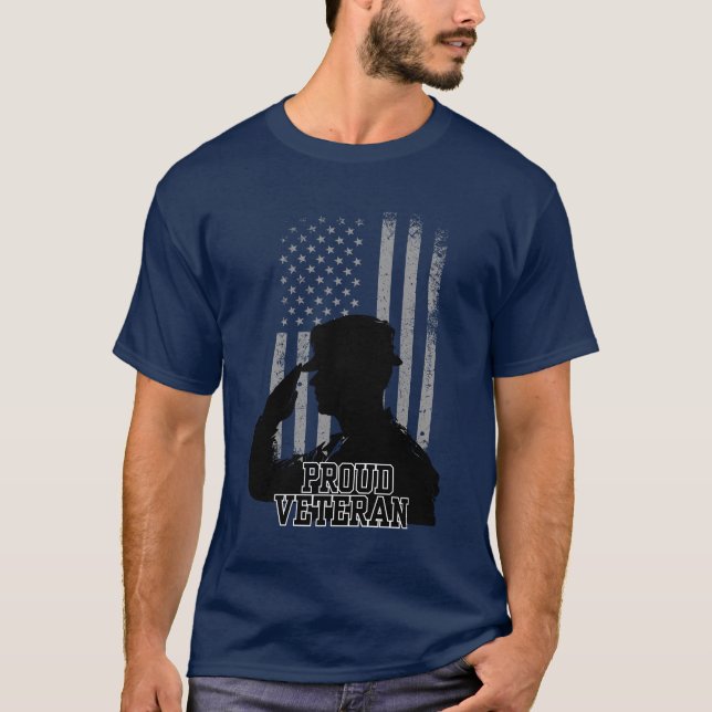 Camiseta Veterano orgulloso (Anverso)