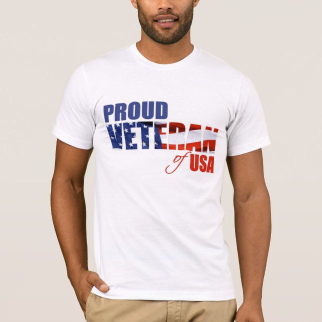Camiseta Veterano orgulloso de los E.E.U.U. (Anverso)