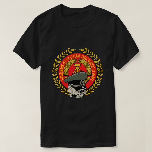 Camiseta Veterano orgulloso del ejército de desarme, desmov (Diseño del anverso)