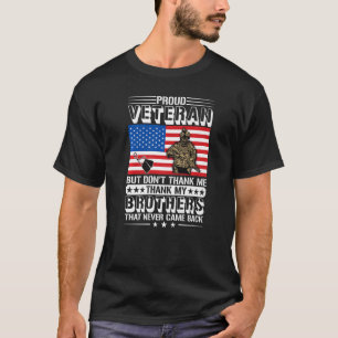 Camiseta Veterano orgulloso honra a todos los que sirvieron