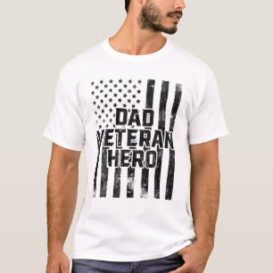 Camiseta Veterano Papá, Gracias Veteranos, Combate Militar 
