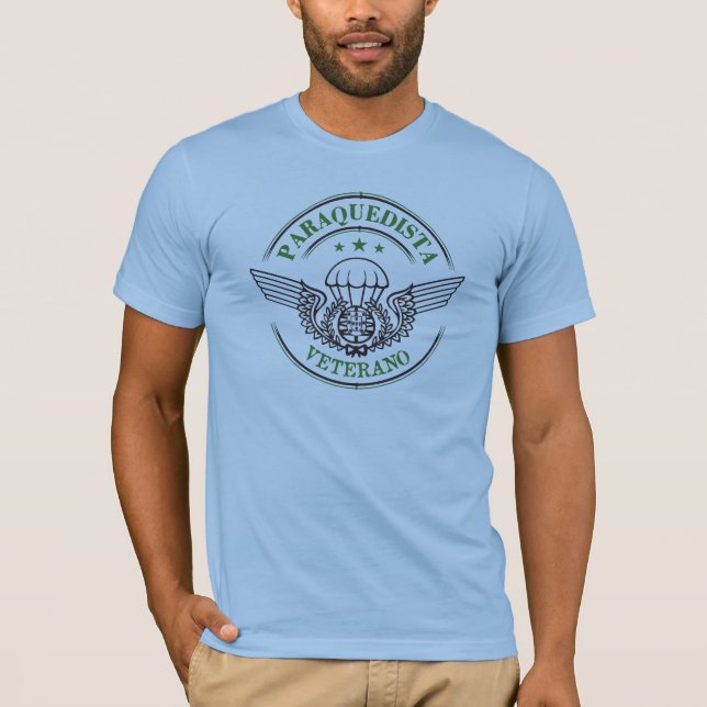 Camiseta Veterano paracaidista de Portugal (Anverso)