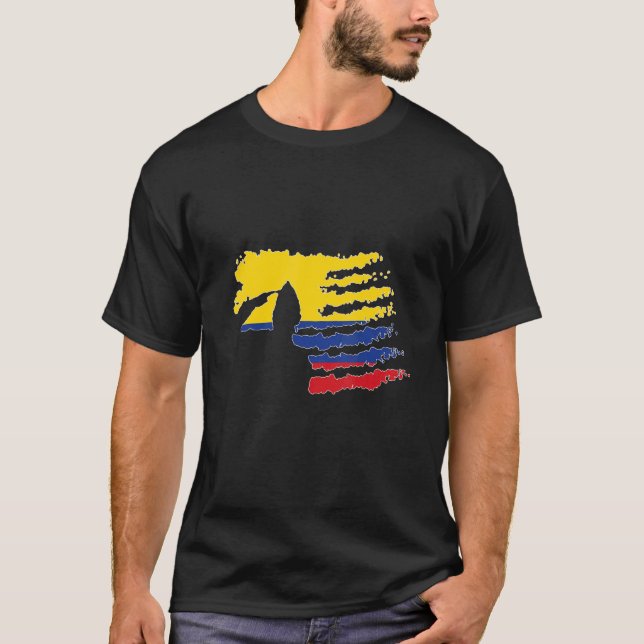 Camiseta Veterano patriota de Colombia saluda al soldado (Anverso)