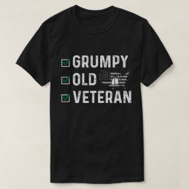 Camiseta Veterano regalo, viejo y gruñón veterano