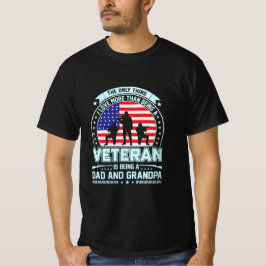 Camiseta Veterano siendo papá y abuelo Día de los Veteranos
