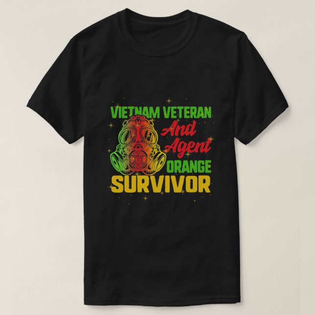 Camiseta Veterano sobreviviente de agente Naranja de Vietna (Diseño del anverso)